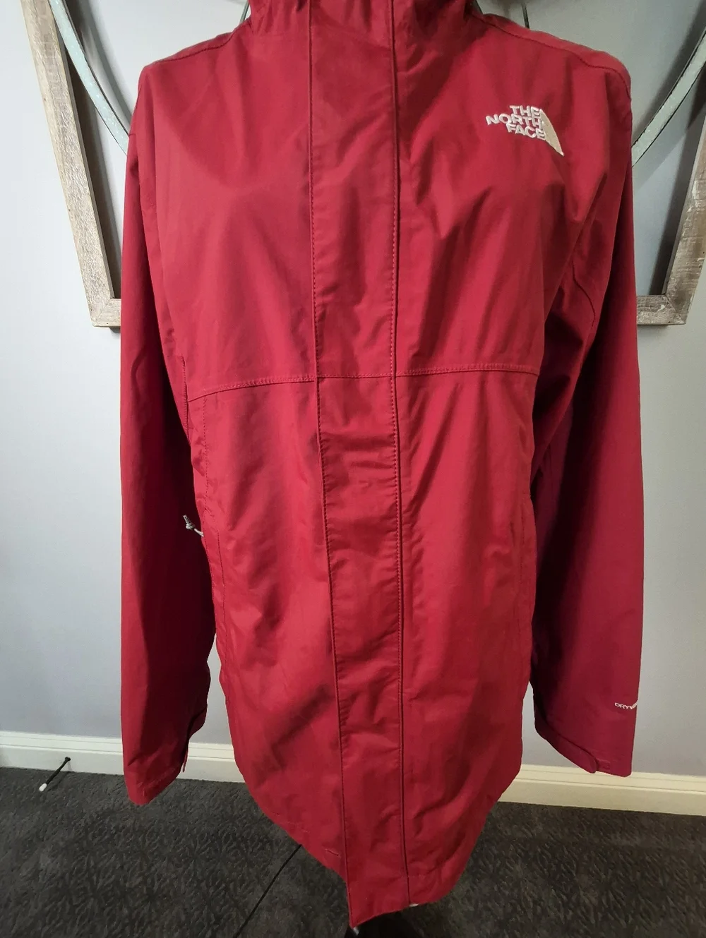 The North Face Men's Full-Zip Hyvent Hooded Jacket Red - M